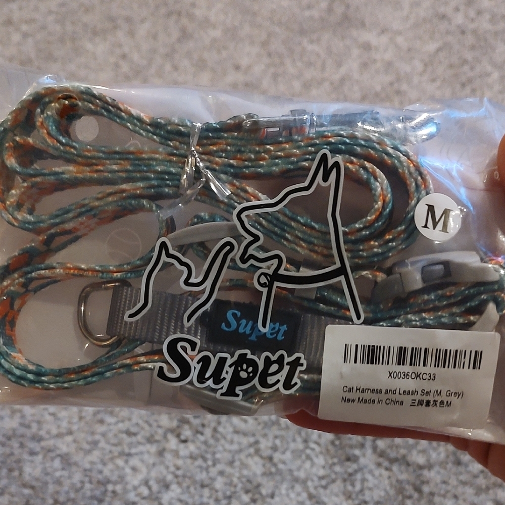 Cat Harness and Leash Set - Multicolor